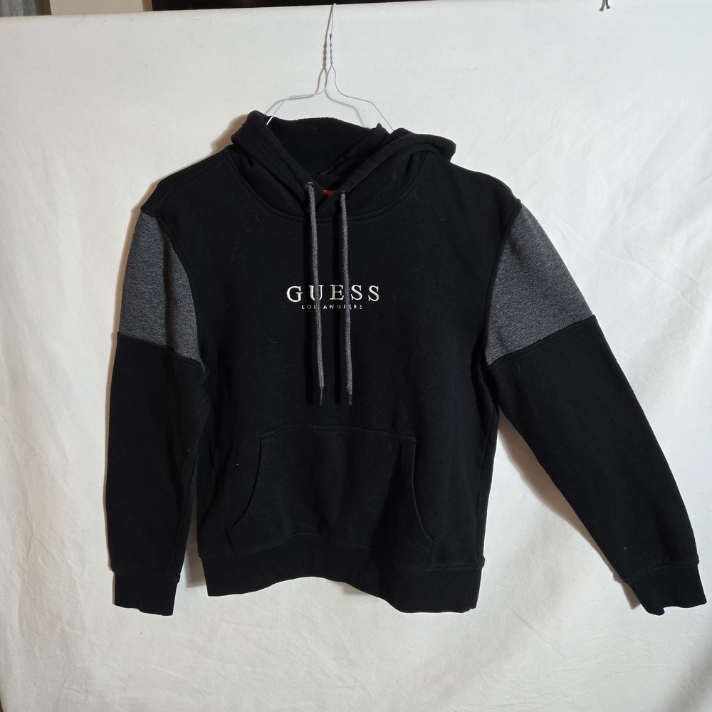 GUESS Women's Black and Gray Hoodie